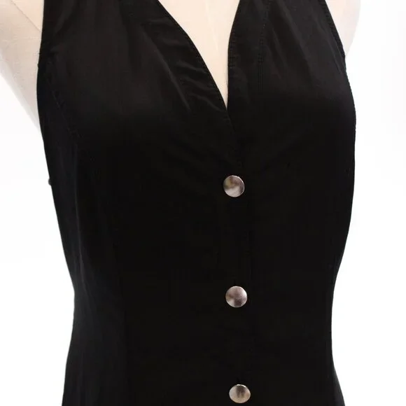 Proenza Rumbled Button Front Midi Dress Size 6 - Picture 8 of 12